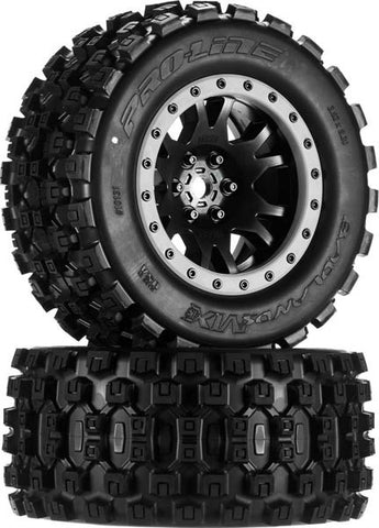 pro1013113 Badlands MX43 Pro-loc All Terrain Tires Mounted (2) X-Maxx